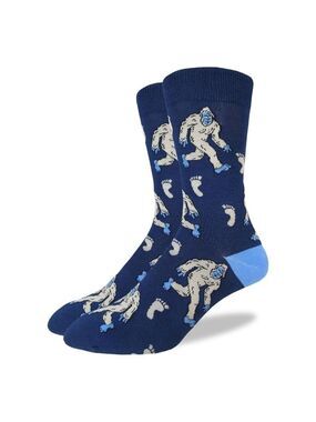 🇨🇦 Good Luck Sock Men's‎ Yeti Patterned Blue Socks